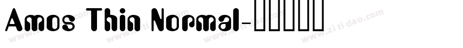Amos Thin Normal字体转换